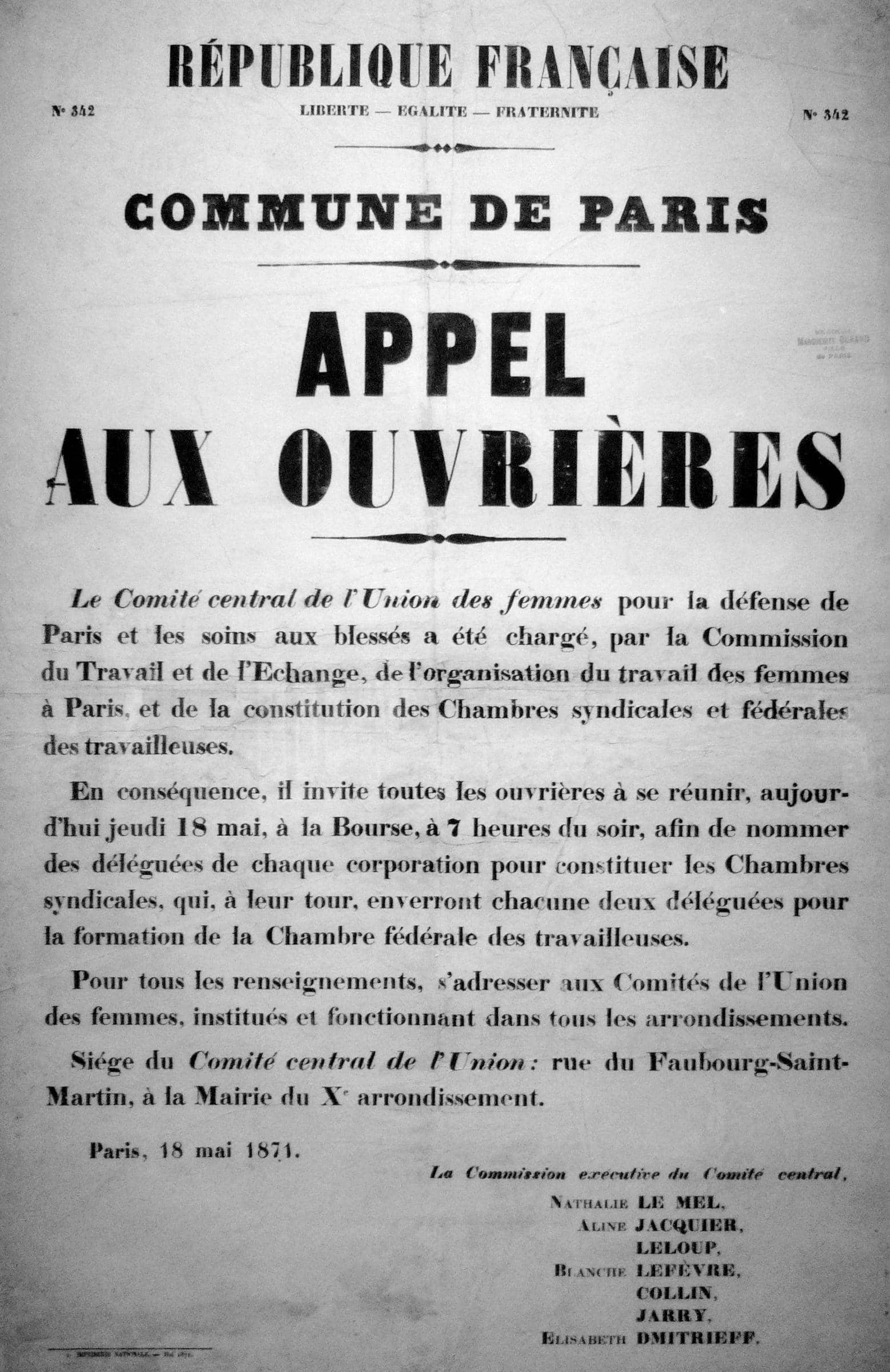 Union des femmes pour la défense de Paris et les soins aux blessés